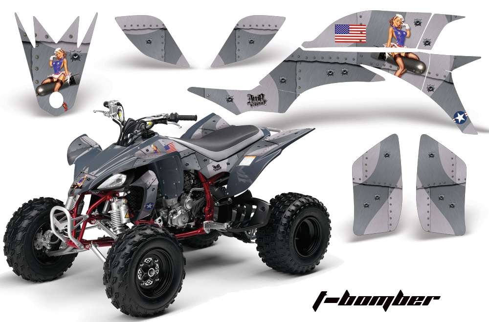 Yamaha YFZ450 04-08 Graphics TBomber Silver